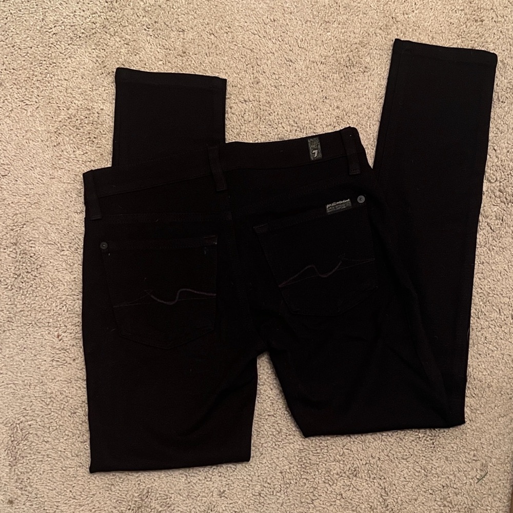 7 FOR ALL MANKIND Gwenevere Skinny Jean Black